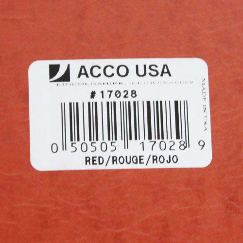 Acco 2" Red Letter Size PRESSTEX Report Cover - ACC-17028