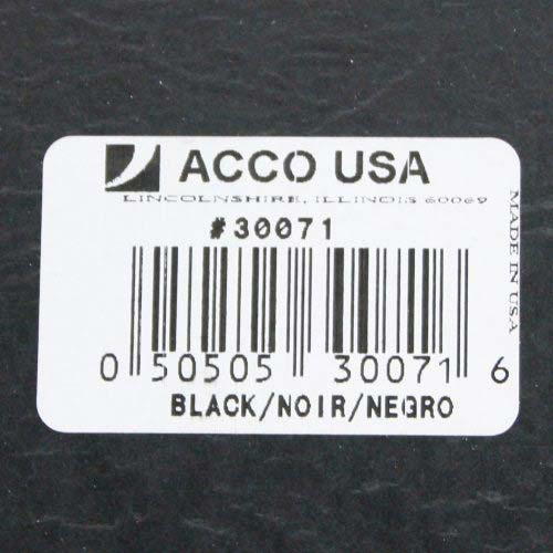 Acco 3" Black Legal Size PRESSTEX Report Cover - ACC-30071