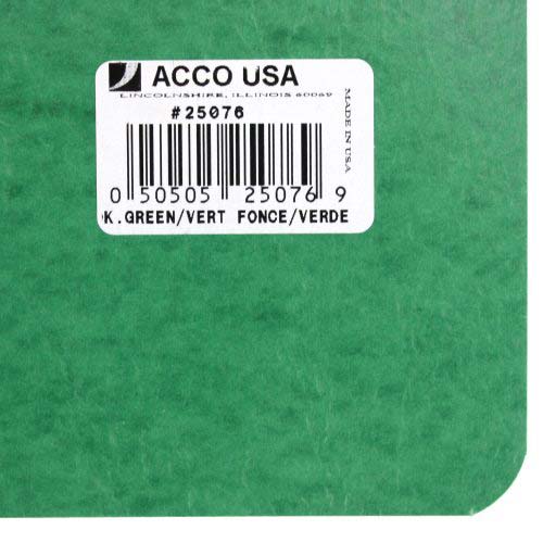 Acco 3" Dark Green Letter Size PRESSTEX Report Cover - ACC-25076