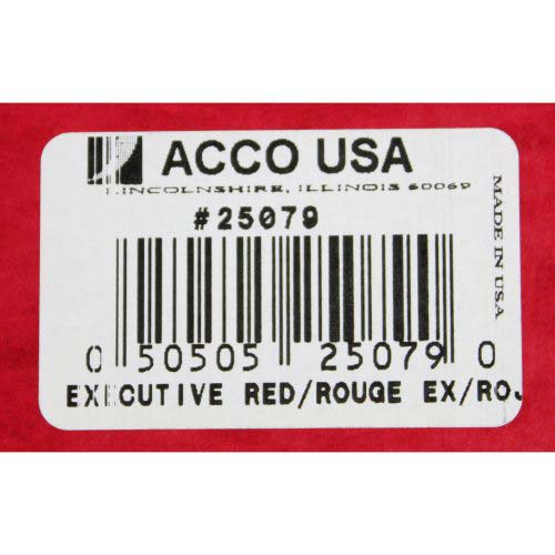 Acco 3" Executive Red Letter Size PRESSTEX Report Cover - ACC-25079 - Clearance Sale