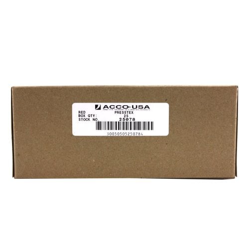Acco 3" Red Letter Size PRESSTEX Report Cover - ACC-25078