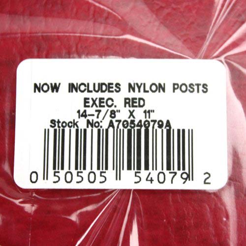 Acco Executive Red 14 7/8" x 11" PRESSTEX Hanging Data Binder - ACC-54079 - Clearance Sale
