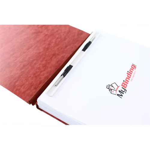 Acco 2" Red Letter Size Pressboard Report Cover with Spring Style Fastener - ACC-18928
