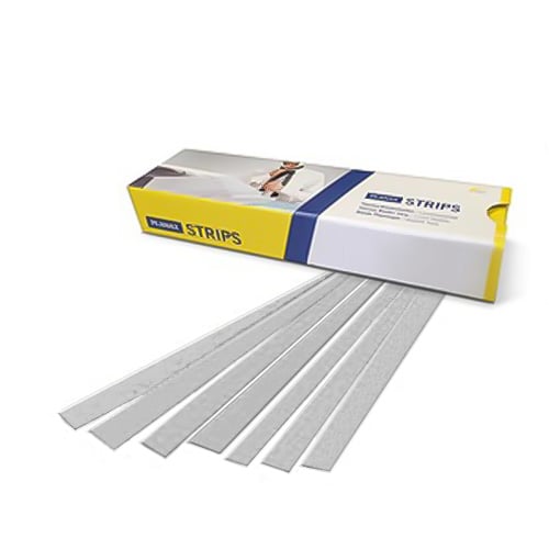 Planax Copy Binder Grey 2" x 11" Tape Binding Strips (Size F) - 100/Box