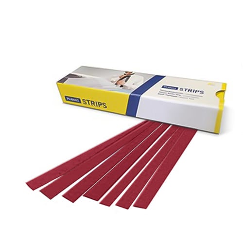 Planax Copy Binder Red 1" x 11" Tape Binding Strips (Size B) - 100/Box