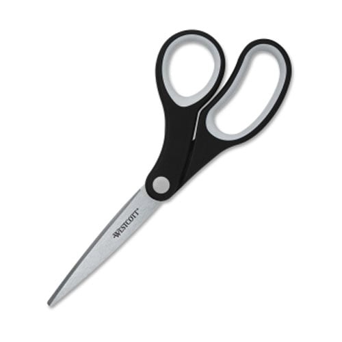 Westcott KleenEarth 8" Bent Soft Handle Scissors - ACM15589
