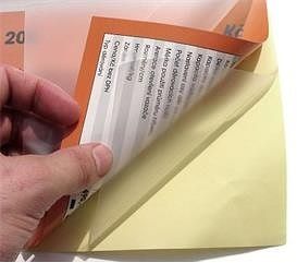 12" x 18" Menu Size Adhesive-Back Laminating Pouches 5 Mil - 50 Pack