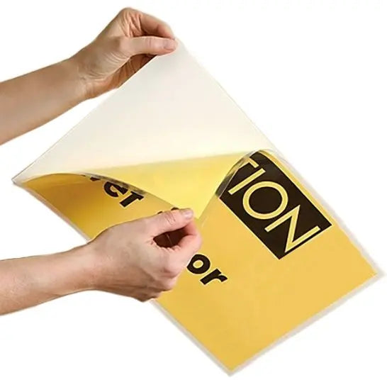 12" x 18" Menu Size Adhesive-Back Laminating Pouches 5 Mil - 50 Pack