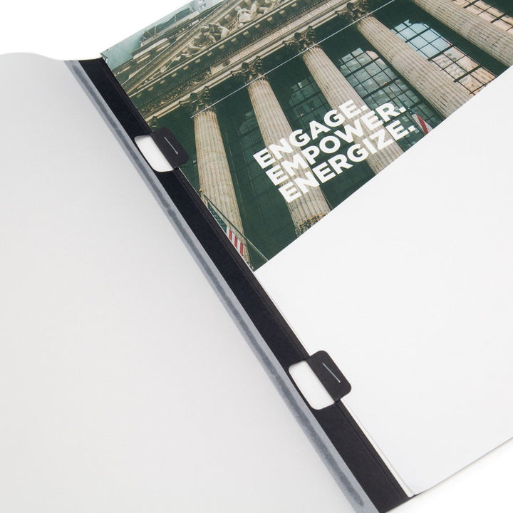 Black Eco-Friendly Staple Report Covers with FREE Stapler