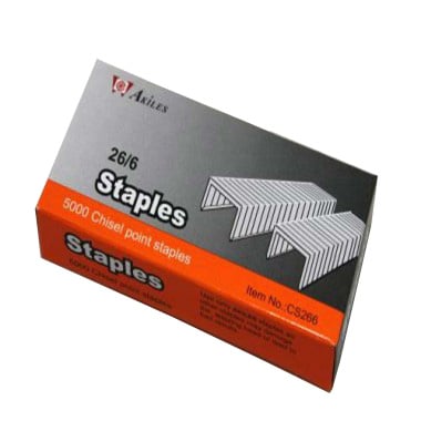 Akiles ABM 26/6 Premium Heavy Duty Staples (5000pk) - ABM-SC266