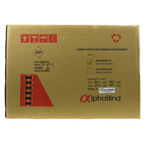 Akiles AlphaBind-CE Electric Plastic Comb Binding Machine