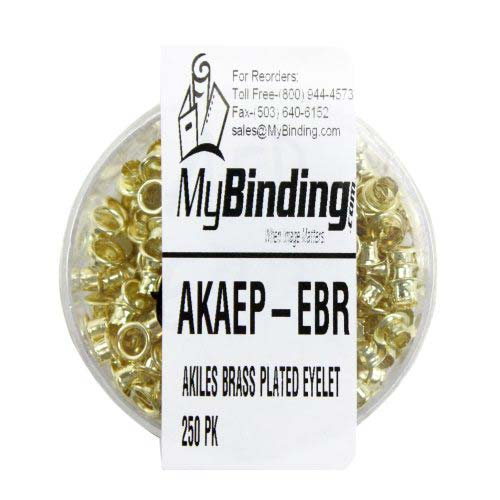 Akiles Brass Plated Eyelets (250pk)
