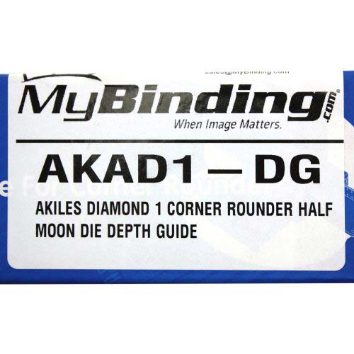 Akiles Diamond 1 Corner Rounding Machine Half Moon Die Depth Guide