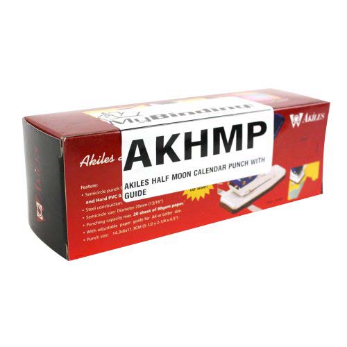 Akiles Half Moon Calendar Punch with Guide