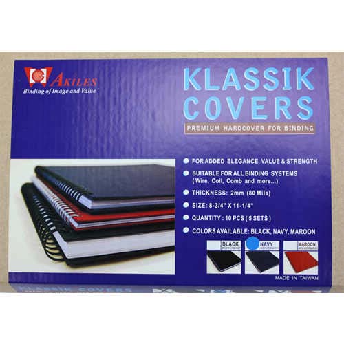 Akiles Maroon 8.75" x 11.25" Klassik Hard Covers (10pk)