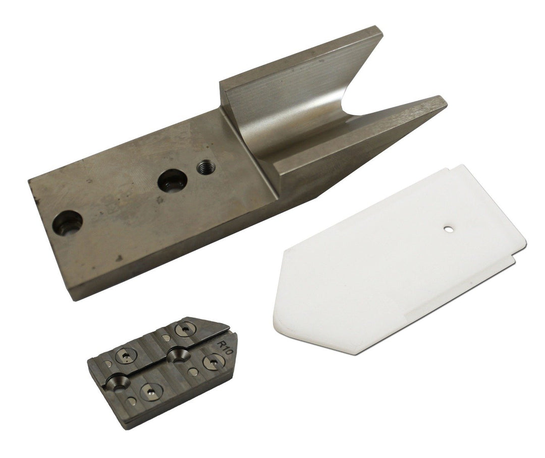 Akiles Diamond 6 and 7 Corner Rounding Machine 1/8" Radius Knife w/ Lower Blade Pad and Base