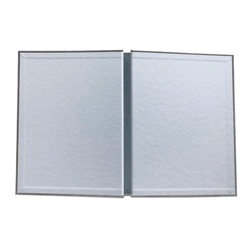 MasterBind Size B Portrait All in One Black Linen Hard Cover with Channel - 120 Sheets