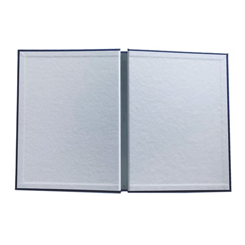 MasterBind Size B Portrait All in One Navy Modern Hard Cover with Channel - 120 Sheets