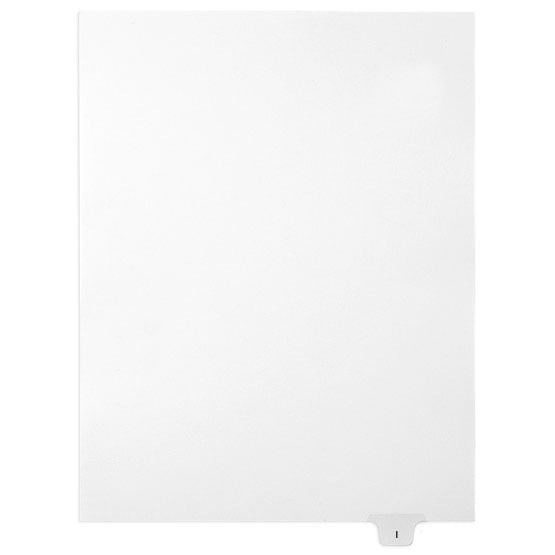 I - Avery Style Letter Size Bottom Tab Legal Indexes - 25/Pk