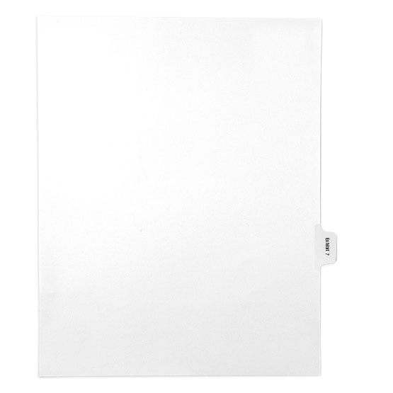EXHIBIT 7 - All-State Style Letter Size Side Tab Legal Indexes - 25pk - Clearance Sale