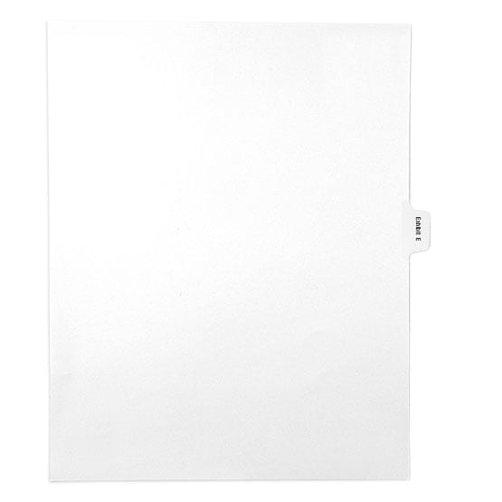 EXHIBIT E - All-State Style Letter Size Side Tab Legal Indexes - 25pk - Clearance Sale