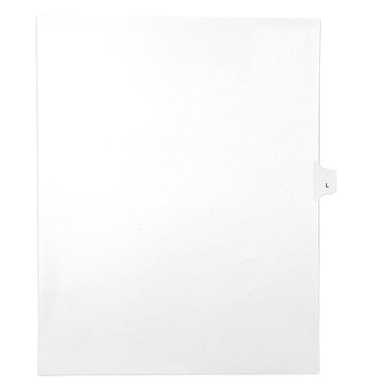 L - All-State Style Letter Size Side Tab Legal Indexes - 25pk