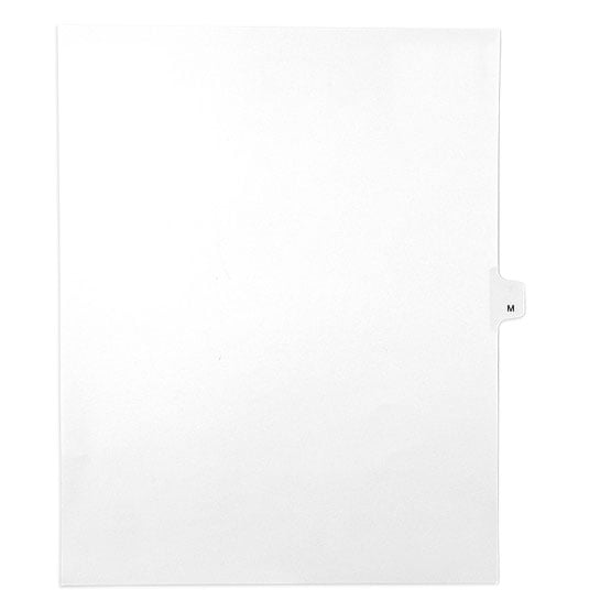 M - All-State Style Letter Size Side Tab Legal Indexes - 25pk