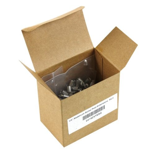 Silver Aluminum Screw Post Extensions - 100pk