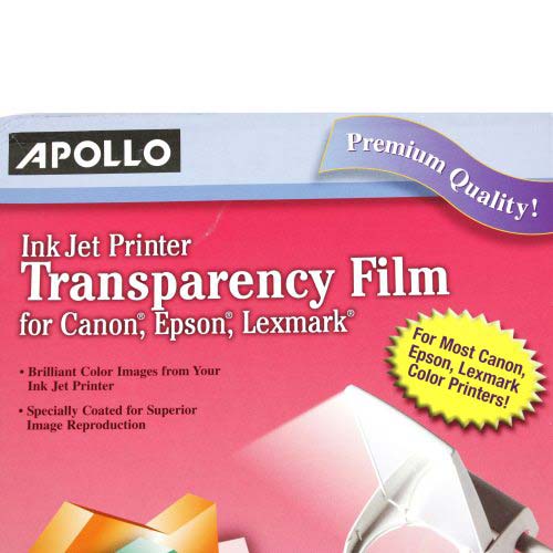 Apollo Ink Jet Film for Canon Epson Lexmark Printers - 50pk