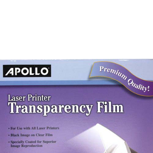 Apollo Laser Printer Transparency Film 50pk - VCG7060E - Clearance Sale
