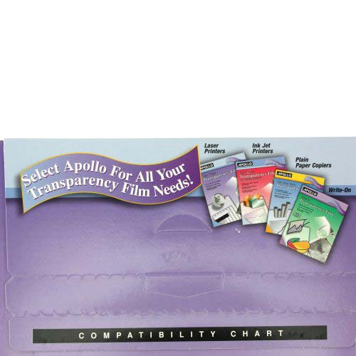 Apollo Laser Printer Transparency Film 50pk - VCG7060E - Clearance Sale