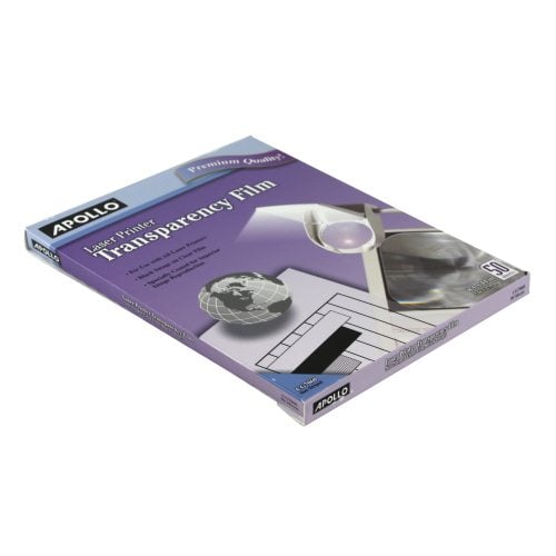 Apollo Laser Printer Transparency Film 50pk - VCG7060E - Clearance Sale