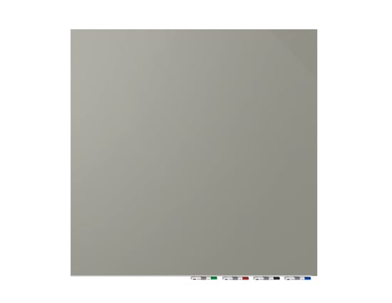 Ghent Aria Gray 4' x 4' Non-Magnetic Low Profile Glassboard