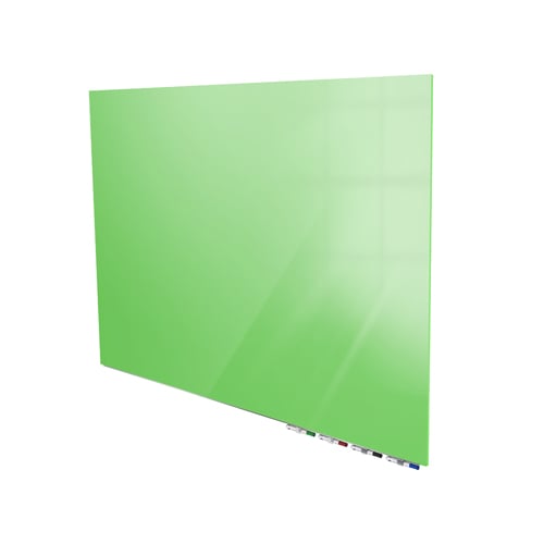 Ghent Aria Green 2' x 3' Magnetic Low Profile Glassboard (Horizontal)
