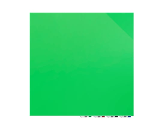 Ghent Aria Green 4' x 4' Non-Magnetic Low Profile Glassboard
