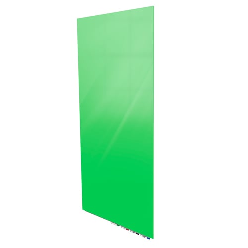 Ghent Aria Green 10' x 4' Magnetic Low Profile Glassboard (Vertical)