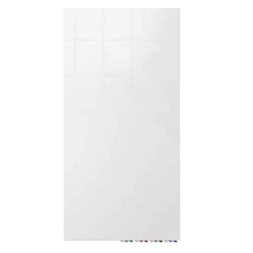Ghent Aria White 5' x 4' Magnetic Low Profile Glassboard (Vertical)