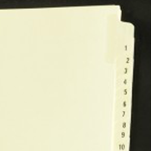 Avery 1-31 Buff Preprinted Laminated Tab Dividers - 11308