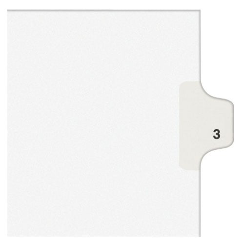 Avery 3 Individual Number Legal Index Avery Style Dividers 25pk - 11913