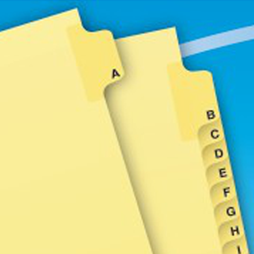 Avery A-Z tab Preprinted Laminated Tab Dividers - 24280