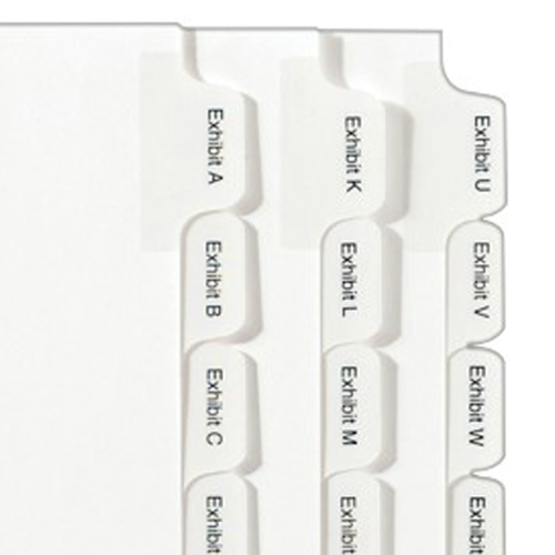 Avery Exhibit A-Z Legal 11" x 8.5" Allstate Style Collated Dividers - 82105