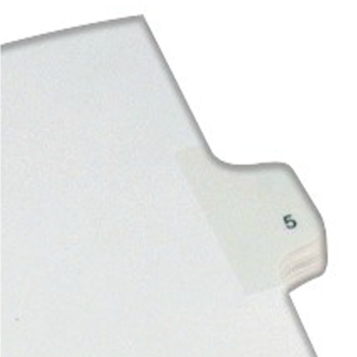 Avery 5 Individual Number Legal Index Allstate Style Dividers - 82203