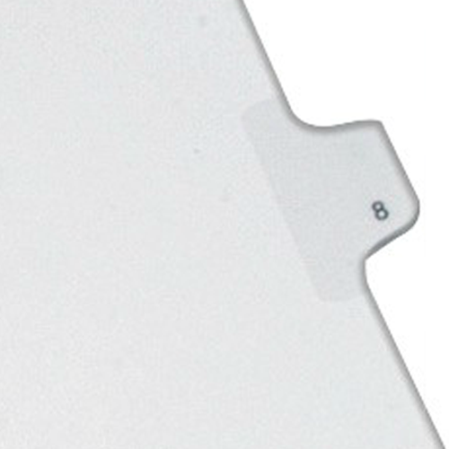 Avery 8 Individual Number Legal Index Allstate Style Dividers - 82206 - Clearance Sale