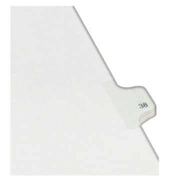 Avery 38 Individual Number Legal Index Allstate Style Dividers 25pk - 82236 - Clearance Sale