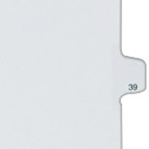 Avery 39 Individual Number Legal Index Allstate Style Dividers 25pk - 82237 - Clearance Sale