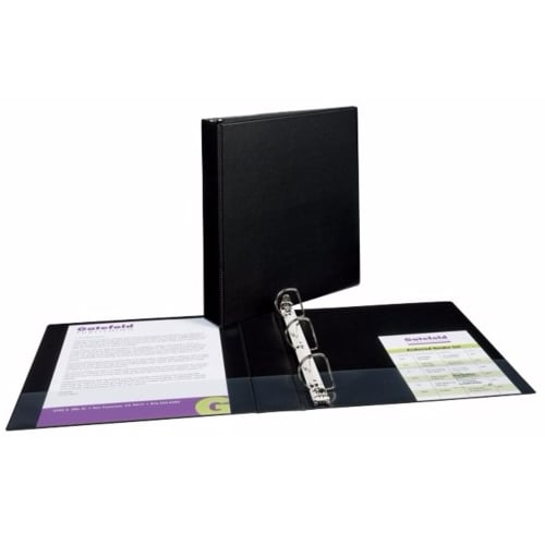 Avery 1-1/2" Black Durable Slant Ring Binders 12pk - 27350