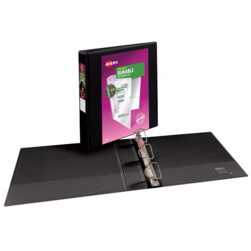 Avery 1-1/2" Black Durable Slant Ring View Binders 12pk - 17021