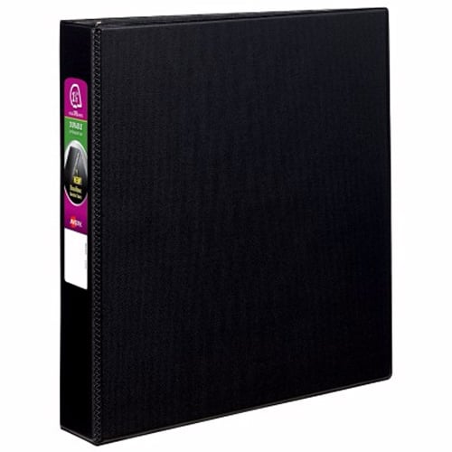 Avery 1-1/2" Black Durable EZD Ring Binders 12pk - 07401