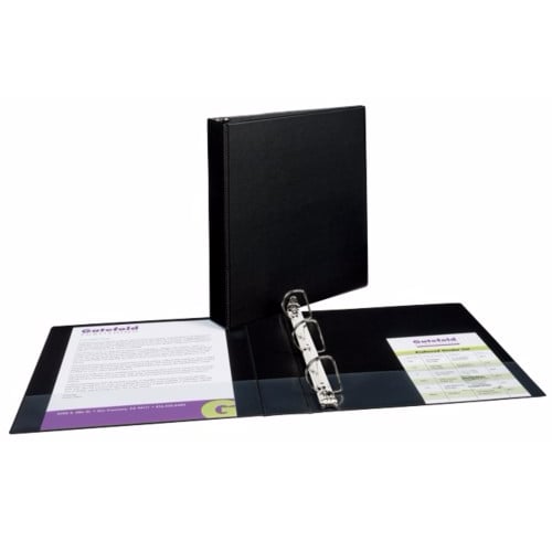 Avery 1-1/2" Black Durable EZD Ring Binders 12pk - 07401