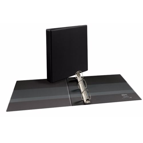 Avery 1-1/2" Black Durable View Binders with EZD Rings 12pk - 09400
